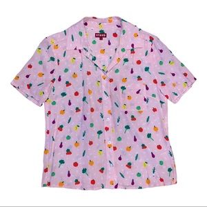 STAUD | Vegetable Print Blouse